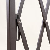 Garden Security Fence Gate Gate Metal Brown-1910113188955951109