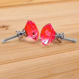 16 Pcs Red Crystal Knobs Diamond 40mm Large Red-1910113020873412613