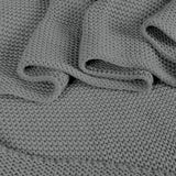 DreamZ Knitting Throw Blanket Cushion Grey-1910113223139528709