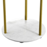 Levede Coat Rack Clothes Stand 8 Hook Organizer Gold-1910112990083026949