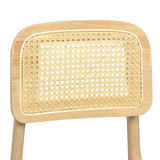 Levede 2x Dining Chair Wood Rattan Armless Natural-1937319814116806661