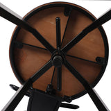 Levede 4x Bar Stool Kitchen Wooden Metal-1910113233889529861