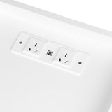 Levede Bedside Table USB Charger Outlet RGB White-1937319786434400261