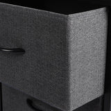 Levede Storage Cabinet Tower Chest Dark Grey-1917016728550903813