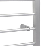 Heated Towel Rail Warmer Rack Wall Mounted Silver-1919892896757190661