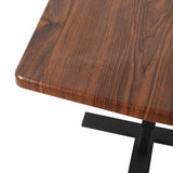 Levede Mobile Standing Desk Foldable Brown Fold-1910113012719685637