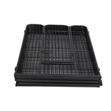 PaWz 8 Panel Pet Dog Playpen Puppy Exercise Black 2.5kg Venison-1910113002565275653