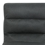 Levede Metal Framed Lounge Chair Linen in Dark Grey-1919278353454600197