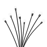 Firfly Solar Lawn Lights 8LED 4PC Outdoor Black-1910112867206696965