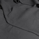 DreamZ Throw Blanket Cotton Waffle Blankets Grey King-1919892916399116293