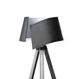 EMITTO Tripod Wooden Floor Lamp Shaded Grey-1910112866611105797