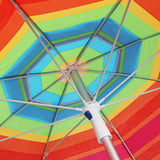 Mountview 2M Outdoor Beach Umbrellas Sand Colorful-1937319806403481604