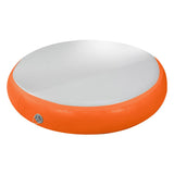 NNEDPE 1m Air Track Spot Round Inflatable Gymnastics Tumbling Mat Pump Orange