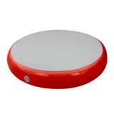 NNEDPE 1m Airtrack Spot Round Inflatable Gymnastics Tumbling Mat with Pump - Red