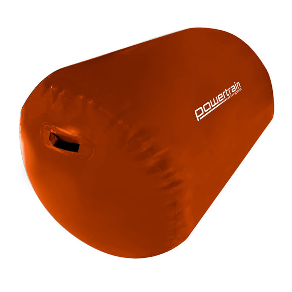 NNEDPE Inflatable Gymnastics Air Barrel Exercise Roller 120cm x 75cm - Orange