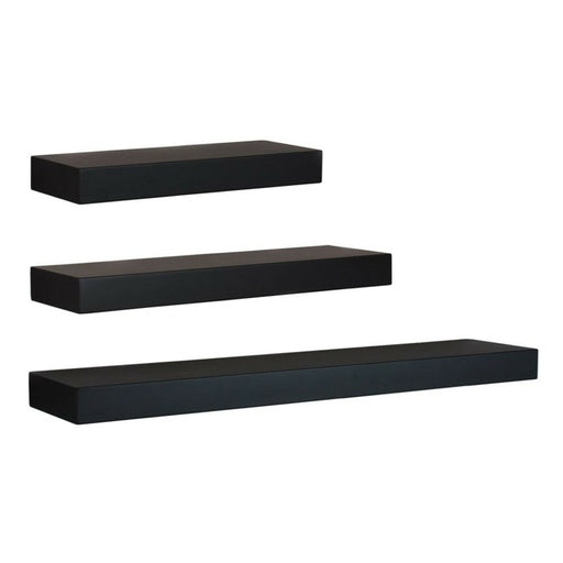 NNEWDS Floating Shelf Set of 3 Black