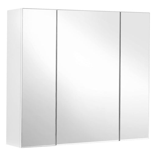 NNEWDS  Bathroom Wall Cabinet with Mirror and Adjustable Shelf White BBK22WTV1