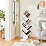 NNEWDS  8 Tier Tree Bookshelf White