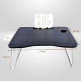 NNEWDS Extra Large Multifunctional Portable Bed Tray Laptop Desk (Black) EK-BT-101-OEJ