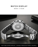 NNEOBA Men’s Quartz Chronograph Business Watch