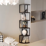 NNETB Corner Floor Bookshelf Display Rack