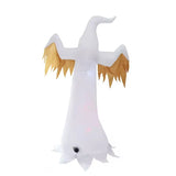 NNEOBA Halloween Inflatable Ghost with LED Flame Lights