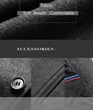 NNEOBA Mens Winter Wool Coat Stand Collar Business Jacket (Gray)