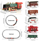 NNEOBA RC Track Train Set with Steam Effect