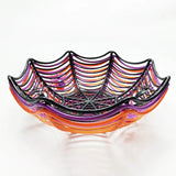 NNETM Halloween Candy Baskets Spider Web Plastic Bowls (3pcs)