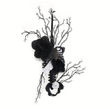 NNETM Halloween Skull Wreath Wall Hanging Decor