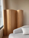 NNETB Wooden Folding Room Divider Privacy Screen