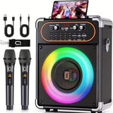 NNETM Wireless Karaoke Machine with Dual Microphones