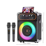 NNETM Wireless Karaoke Machine with Dual Microphones