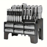 NNETM 100-Piece Magnetic Screwdriver Set with Rack