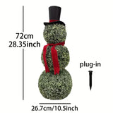 NNETM Christmas Topiary Snowman Outdoor Decoration