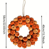 NNETM Halloween Harvest Pumpkin Wreath