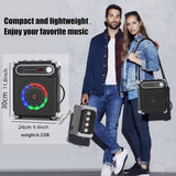 NNETM Portable Speaker with 2 Wireless Microphones