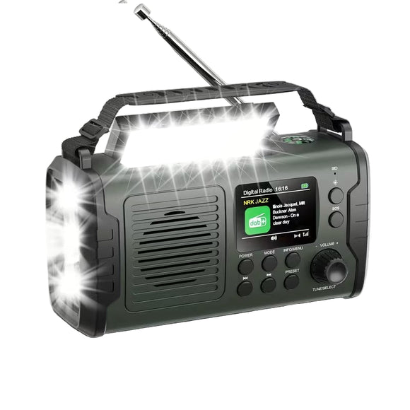NNETM 10000mAh Emergency Radio with LED & DAB+/FM