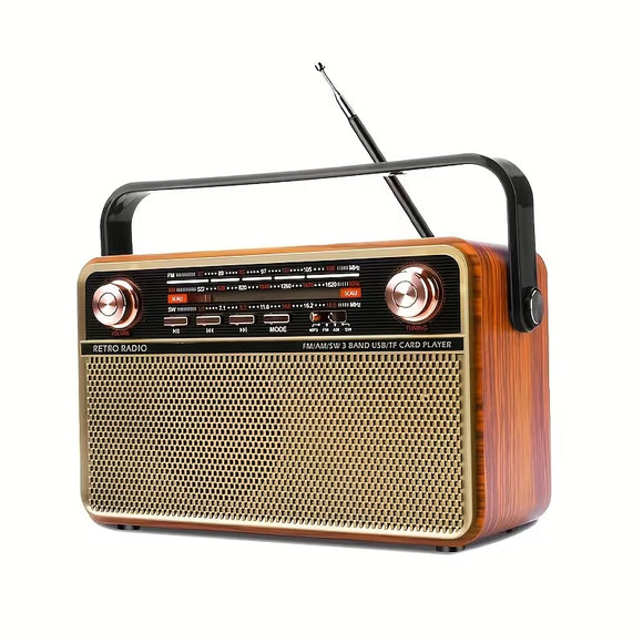 NNETM Portable AM/FM/SW Radio with USB/TF/AUX