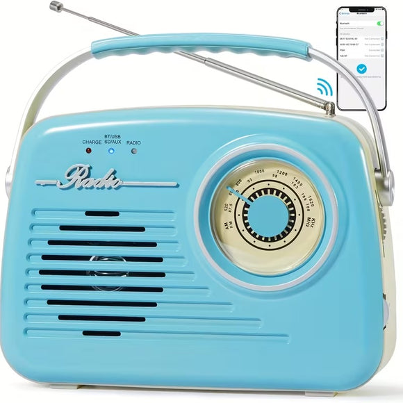 NNETM Portable USB/SD Card Bluetooth Radio Speaker