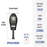 NNEOBA LED Solar Garden Light with Motion Sensor Remote