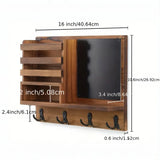 NNETM Wooden Key Holder Wall Mount