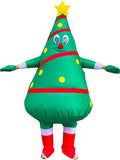 NNETM Men's Inflatable Christmas Tree Costume Full Set