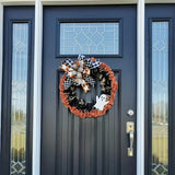 NNETM Halloween Spooky Wreath Door Mount Decoration