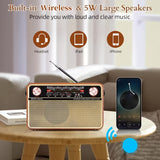 NNETM Portable AM/FM/SW Radio with USB/TF/AUX