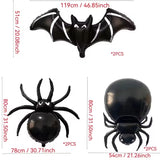 NNETM Halloween Spider Bat Balloon Set (6pcs)