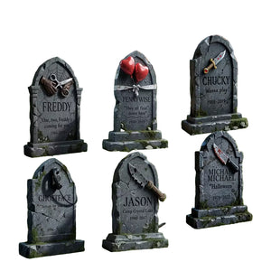 NNETM Halloween Tombstone Yard Signs Decor (6pcs)