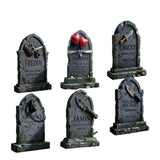 NNETM Halloween Tombstone Yard Signs Decor (6pcs)