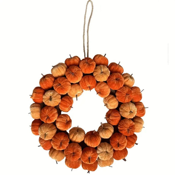 NNETM Halloween Harvest Pumpkin Wreath