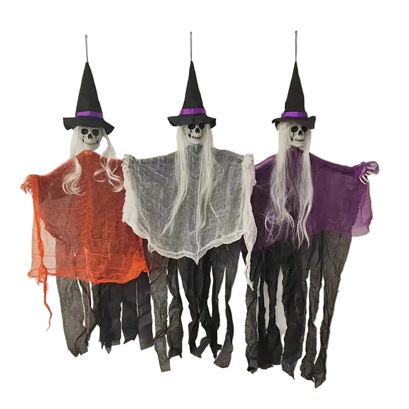 NNETM Halloween Witch Hanging Ghost Decoration (3pcs)